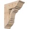 Ekena Millwork Merced Traditional Smooth Bracket w/ Offset Brace, Douglas Fir, 7 1/2"W x 18"D x 22"H BKT0806X18X22MRC01SDF - alternate 1